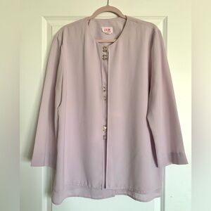 Vintage Lavender Front Button Blouse